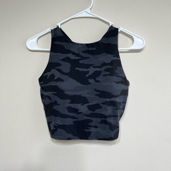 Athleta Tops - Athleta Camo Purpose Crop Sports Bra Small